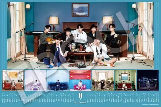 Пазл из 1000 деталей BTS BE - КАЛЕНДАРЬ 2022- (50x75cm)
