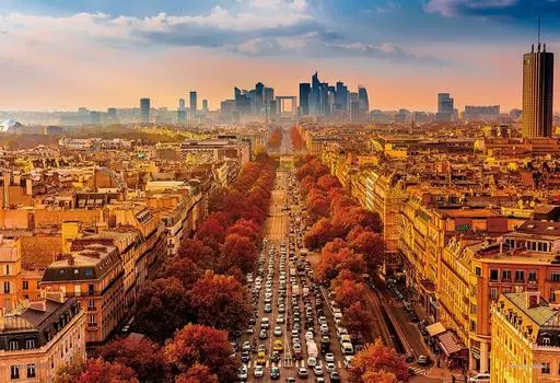 Пазл из 1000 деталей Champs and Paris View Compact Piece Elyses (Франция) (26x38см)