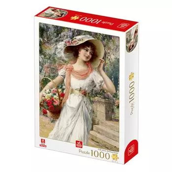 Пазл из 1000 деталей «Цветочный сад» D-Toys 77608 Эмиль Вернон 4768 см