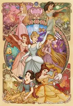 Пазл из 1000 деталей Disney Beautiful Blooming Maiden (Дисней Принцесса) [Чисто белый] (51х73,5см)