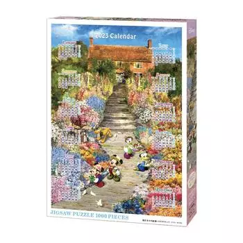 Пазл из 1000 деталей Disney Sunny Garden Calendar Jigsaw x (Головоломка 2023 года) (51 73,5см)