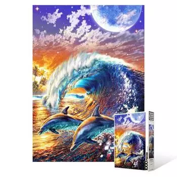 Пазл из 1000 деталей / Dolphin Wave, популярная корейская головоломка