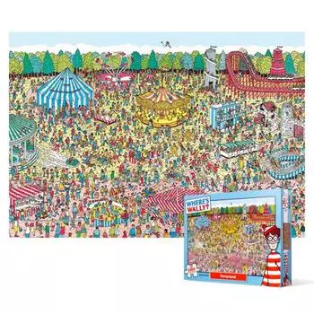 Пазл из 1000 деталей - Find Wally Amusement Park, популярная корейская головоломка