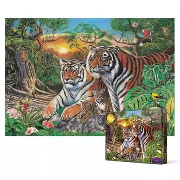 Пазл из 1000 деталей / Forest Fierce Tiger горный тигр, популярная корейская головоломка