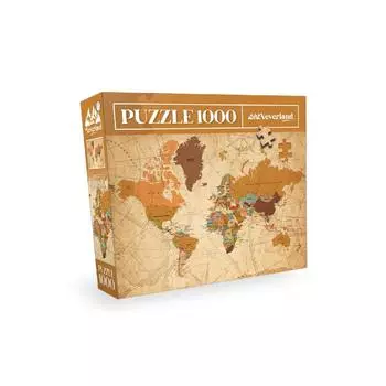 Пазл из 1000 деталей — Карта мира-ii