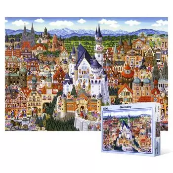 Пазл из 1000 деталей - Коллекция немецких достопримечательностей, популярная корейская головоломка