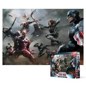 Пазл из 1000 деталей - Marvel Civil War The Beginning of Division, популярная корейская головоломка