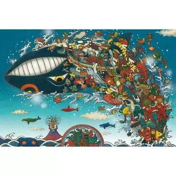Пазл из 1000 деталей «Момоко Мурата: Фестиваль плавания китов» (50x75cm)