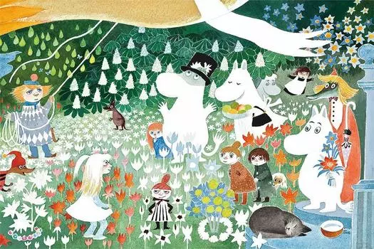 Пазл из 1000 деталей Moomin: Опасное путешествие (50x75cm)
