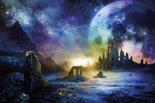 Пазл из 1000 деталей Рёта Сайто Начало неба [Светящийся пазл] (50x75cm)