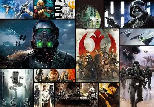 Пазл из 1000 деталей Star Wars ROUGE ONE (51х73,5см)