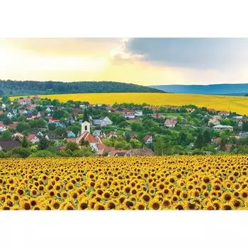 Пазл из 1000 деталей - Sunflower Village, популярная корейская головоломка
