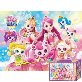 Пазл из 100 деталей, большой элемент Sweet and Sour Catch Tiniping Сезон 4 Принцесса и Десертный Рай, популярные корейские головоломки