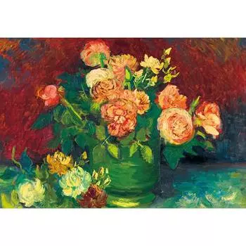 Пазл из 1014 элементов - розы и пионы, популярная корейская головоломка