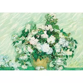 Пазл из 1014 элементов - ваза с красными розами, популярная корейская головоломка