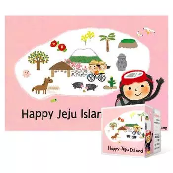 Пазл из 108 элементов / Остров счастья Чеджу - Розовый (Мини), популярная корейская головоломка