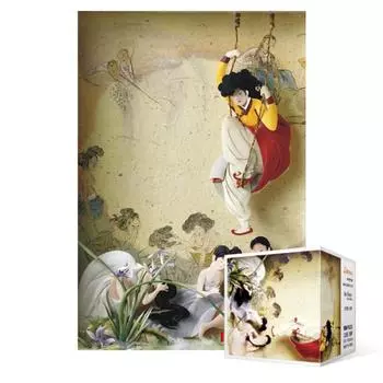 Пазл из 108 деталей / Dano Pungjeong от Shin Yun-bok (мини), популярная корейская головоломка