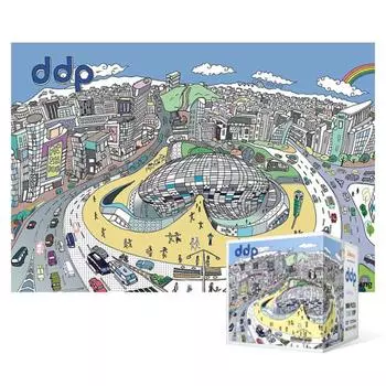 Пазл из 108 деталей / Dongdaemun Design Plaza (мини), популярная корейская головоломка