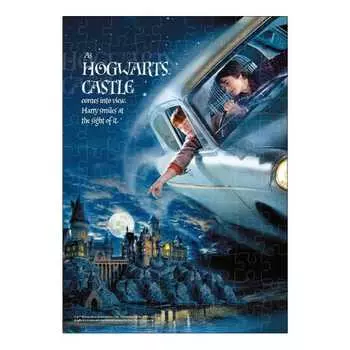 Пазл из 108 деталей Гарри Поттер Летающая машина в Хогвартс (18,2 х 25,7 см)