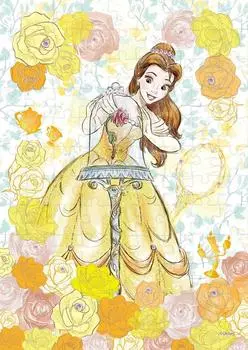 Пазл из 108 деталей Красавица и Чудовище Белль Розовое золото - - [Украшение пазла] (18,2x25,7см) розового золота