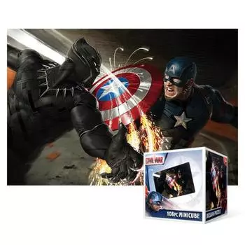 Пазл из 108 деталей - Marvel Civil War Capa vs.. Черная пантера (мини), популярная корейская головоломка