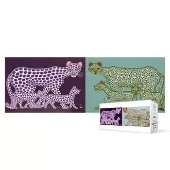 Пазл из 126 деталей / Леопард - Puzzle & Green (мини), популярная корейская головоломка