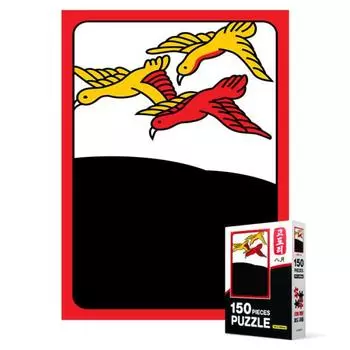 Пазл из 150 деталей - Hanafuda August Wild Goose, популярная корейская головоломка
