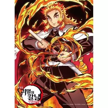 Пазл из 150 деталей - Клинок истребителя демонов Rengoku Flame, популярная корейская головоломка
