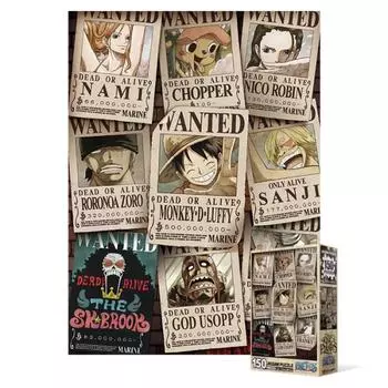 Пазл из 150 деталей - One Piece New Wanted Collection, популярная корейская головоломка