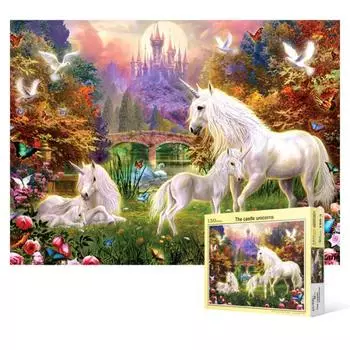 Пазл из 150 деталей - Unicorn s Brilliant Forest, популярная корейская головоломка