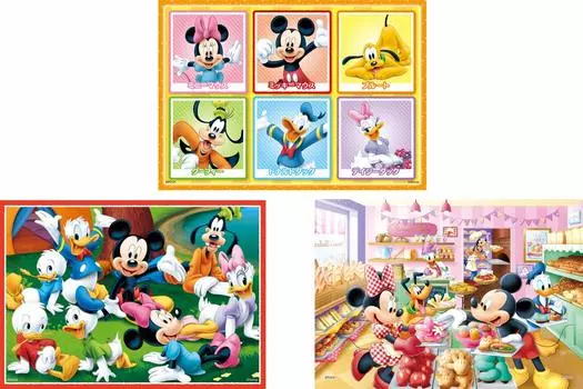 Пазл из 16 частей Disney Mickey Everyday Jigsaw Piece/25 Piece/35 & Friends/Fun [Первый пазл]