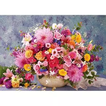 Пазл из 2000 элементов - Happy Flower Basket, популярная корейская головоломка