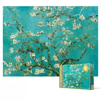 Пазл из 2000 деталей - Цветущее миндальное дерево, популярная корейская головоломка