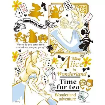 Пазл из 300 деталей Disney Colorful Gold Alice [Bubble Puchi Light] (16,5x21,5см)