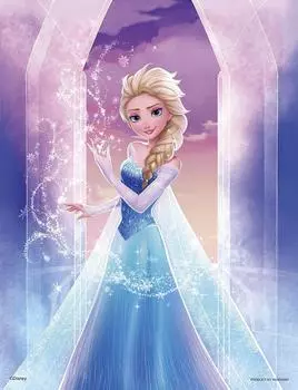 Пазл из 300 деталей Frozen Snow Queen Glowing Puzzle Petit 2 [Головоломка Light] (16,5x21,5см)