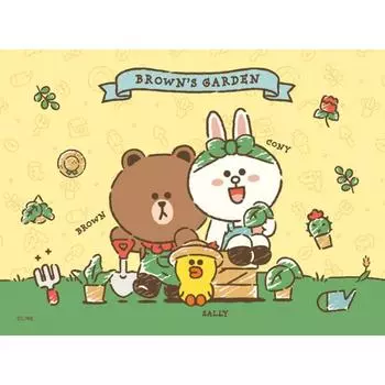 Пазл из 300 деталей - Line Friends Brown Garden, популярный корейский пазл