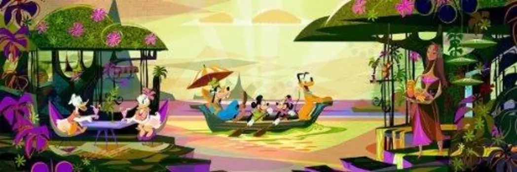 Пазл из 456 деталей Disney Magic Moment Gyutto Series [Витражное искусство] (18,5x55,5см)