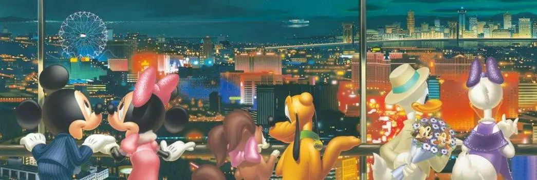 Пазл из 456 деталей Disney Night View Gyutto Series Светящиеся пазлы для любителей (18,5x55,5см)