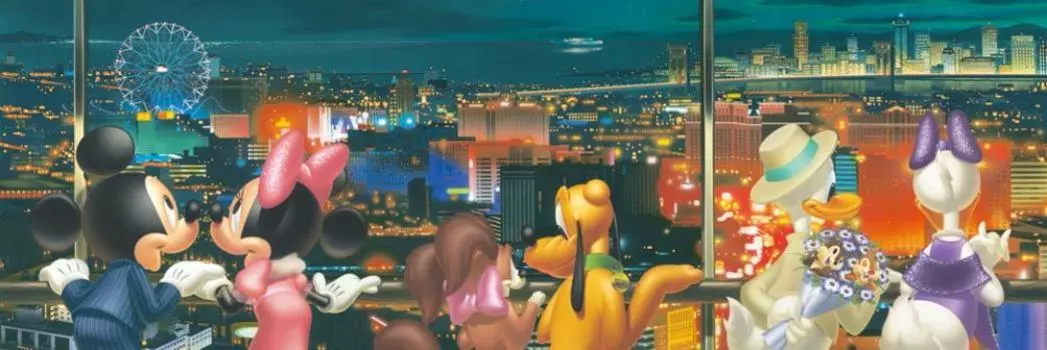 Пазл из 456 деталей Disney Night View Gyutto Series Светящиеся пазлы для любителей (18,5x55,5см)