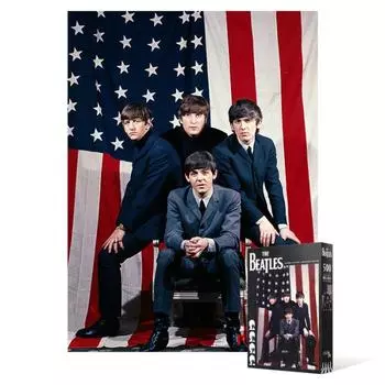 Пазл из 500 деталей - Beatles in America, популярная корейская головоломка
