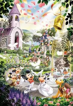 Пазл из 500 деталей Disney на тему свадебных колоколов (25x36см)