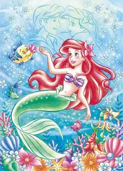 Пазл из 500 деталей Disney Ocean Romance Romance - Ариэль- (Океан - Ариэль-) [Украшение головоломки] (38х53см)