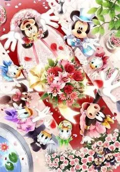 Пазл из 500 деталей Disney Stained Art Bouquet Toss of Happiness Tight Series (25x36см)