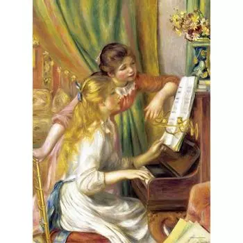 Пазл из 500 деталей - две девочки играют на пианино, популярная корейская головоломка