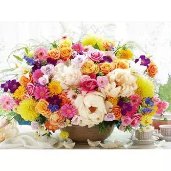 Пазл из 500 деталей - Flower Cafe, популярная корейская головоломка