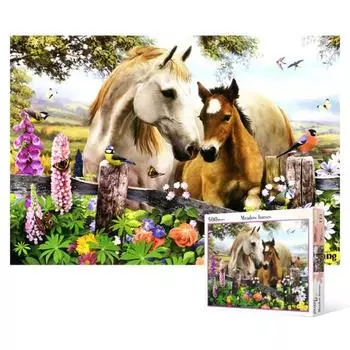 Пазл из 500 деталей - Horse Glory, популярная корейская головоломка