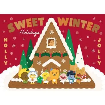 Пазл из 500 деталей - Little Kakao Friends Sweet Winter, популярная корейская головоломка