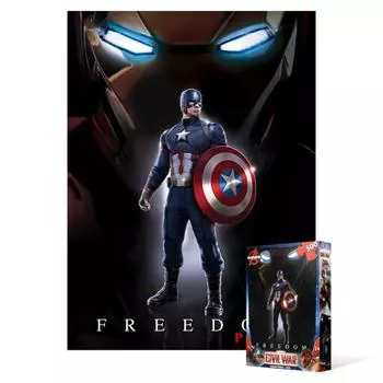 Пазл из 500 деталей - Marvel Avengers Civil War Captain America, популярная корейская головоломка
