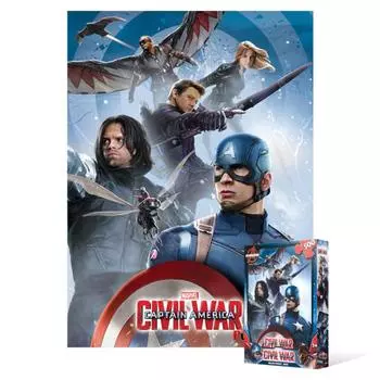 Пазл из 500 деталей - Marvel Civil War Team Captain 2, популярная корейская головоломка