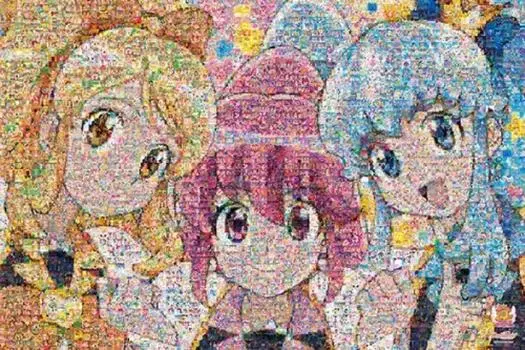 Пазл из 500 деталей PreCure 10-летие Мозаичное искусство Крупные детали (50x75cm)
